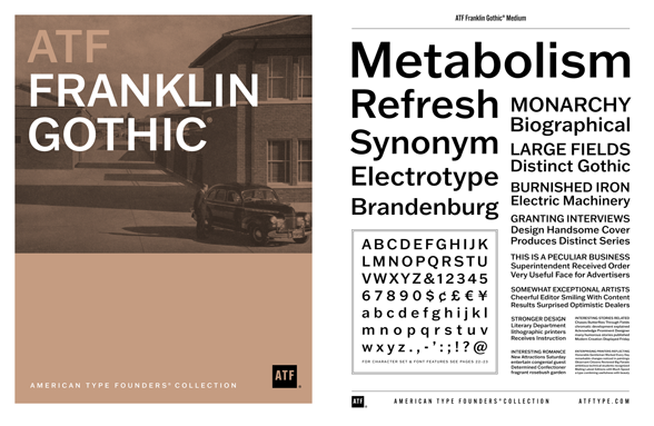 Download ATF Franklin Gothic PDF Specimen