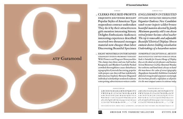 Download ATF Garamond PDF Specimen
