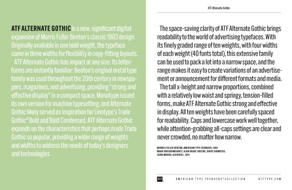 Download ATF Alternate Gothic Pdf Specimen